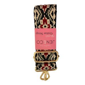 NWT JEN & CO. Adjustable Aztec Multi‎ Color Guitar Strap